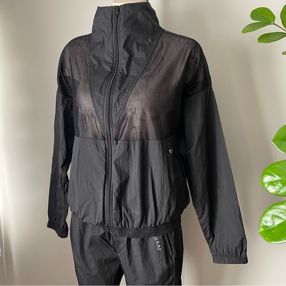 Koral Tracksuit Set Mesh Jacket Pants Luxury Activewear Black Size Medium - Picture 10 of 13